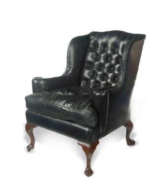 A large George III wing arm chair