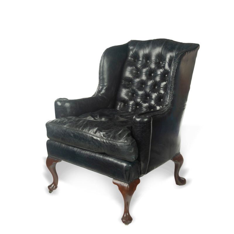 A large George III wing arm chair