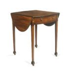A George III mahogany Pembroke table down