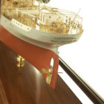 A fine owner’s model of the freighter S.S. Forthbridge, details