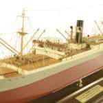 Model of the freighter S.S. Forthbridge detail
