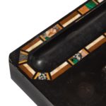 Ashford (Derbyshire) black marble pen tray details