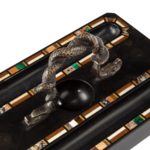 Ashford (Derbyshire) black marble pen tray handle