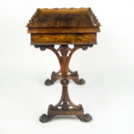 A George IV rosewood tray top table, attributed to Gillows side