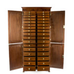 A late George III mahogany collector’s cabinet