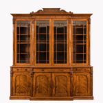 A fine early William IV mahogany breakfront bookcase firmly attributed Gillows of Lancaster