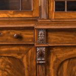 A fine early William IV mahogany breakfront bookcase firmly attributed Gillows of Lancaster detail