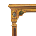 free-standing painted satinwood two-tier table details