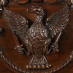 A large and impressive George IV mahogany serving table details eagle