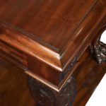 A large and impressive George IV mahogany serving table detail corner