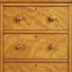 A West Indian satinwood gentleman’s compactum/press attributed to Holland & Sons details