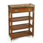 A pair of Napoleon III satinwood side tables or bedside tables,