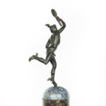 A Grand Tour Regency bronze figure of Mercury (Hermes) n