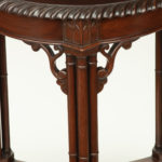 A pair of mahogany circular occasional tables details