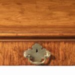 An Anglo-Chinese padouk metamorphic architect’s table - handle detail