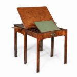 Anglo-Chinese padouk metamorphic architect’s table side - open