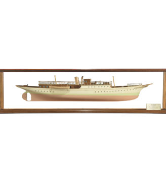 A half hull model of Egyptian Coast Guard Cutter Ab-Bass by G.L.Watson, 1891