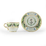 An important porcelain cup and saucer from Admiral Lord Nelson's 'Baltic Service'