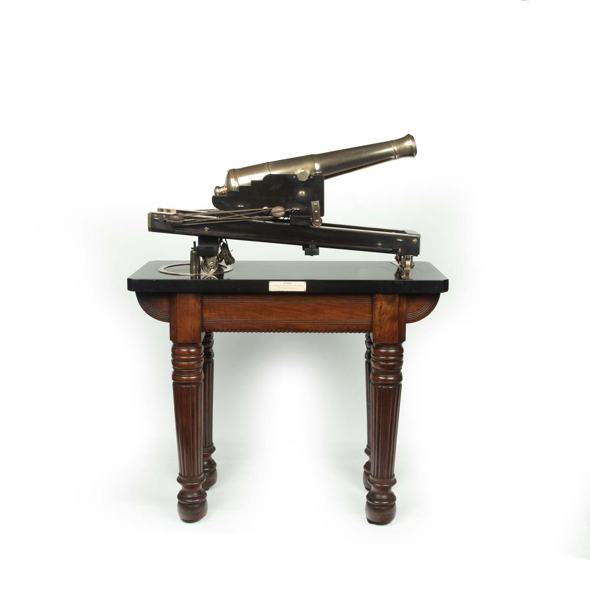A demonstration or museum model of a civil defence traversing cannon Main Image