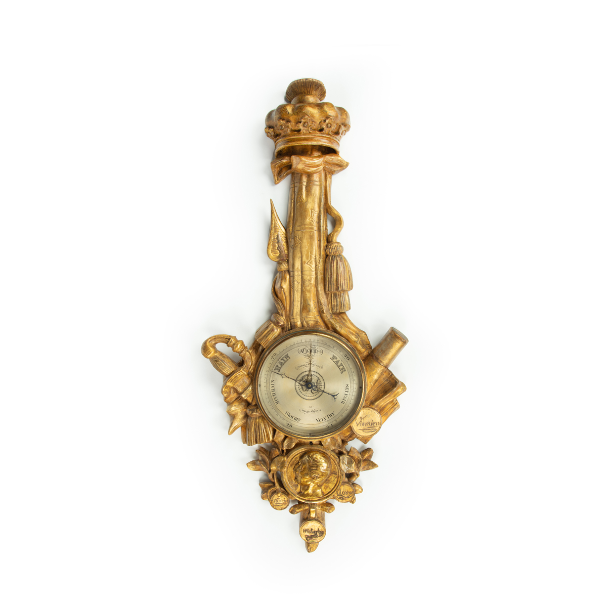 A Wellington commemorative barometer retailed by Wehrle and Steuert