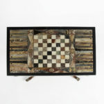 An unusual George IV specimen marble backgammon table attributed to Gillows top