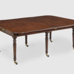 A Regency extending dining table by Morgan & Sanders, suppliers to Lord Nelson