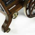 A patented mechanical campaign wheelchair by Chapman wheel detail
