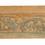 A carved fire surround from Sir Winston Churchill's drawing room detail corner