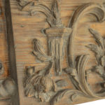 A carved fire surround from Sir Winston Churchill's drawing room close up