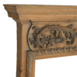 A carved fire surround from Sir Winston Churchill's drawing room