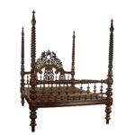 sissoo wood Anglo-Indian four poster bed