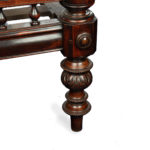 An impressive sissoo wood Anglo-Indian four poster bed leg