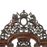 An impressive sissoo wood Anglo-Indian four poster bed details carving