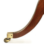 Regency brass-inlaid rosewood sofa table attributed to Gillows leg