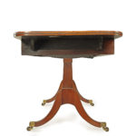 Regency brass-inlaid rosewood sofa table attributed to Gillows side