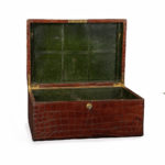 A leather dressing case belonging to Lord Richard Wellesley by Vickery open