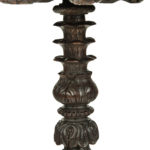 An Anglo Indian padouk tripod side table base