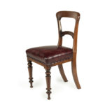 Early Victorian century mahogany dining chairs, formerly the property of Captain Thomas Barker Devon