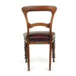 Early Victorian century mahogany dining chairs, formerly the property of Captain Thomas Barker Devon back