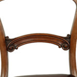 Early Victorian century mahogany dining chairs, formerly the property of Captain Thomas Barker Devon