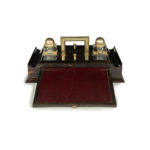 A Victorian coromandel Partners’ Ink Stand by Betjemann & Sons, retailed by Hardy Brothers, Sydney,