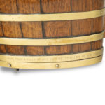 An oak spirit barrel made from H.M.S. Victory timber