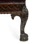 A fine pair of large late Victorian mahogany eagle sofa leg