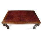A large late Regency mahogany partner’s library table top