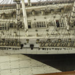 A Napoleonic era bone prisoner of war model of the 40-gun frigate ‘Creolian’