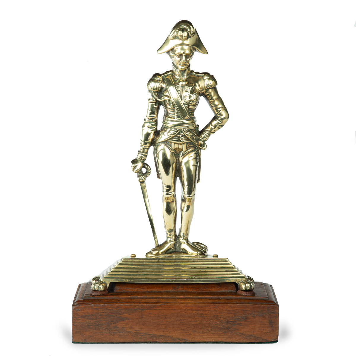 An Admiral Lord Nelson commemorative solid brass doorstop main image