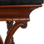 A fine Derbyshire black marble end support specimen table