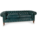A late Victorian two-seater Chesterfield sofa