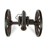 A late 19th century scale model of field cannon front