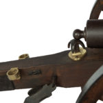 A late 19th century scale model of field cannon detailing